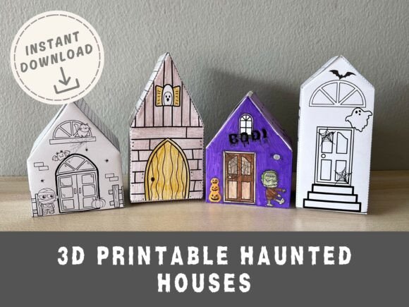 Download 3D Halloween Haunted House Paper Craft - Halloween Collection