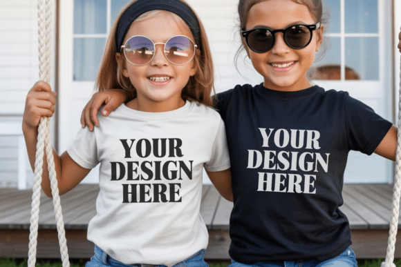 Download Bella Canvas 3001Y Sibling Kids Mockup 1 - Kids Collection