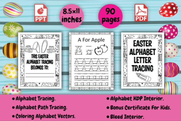 Download Easter Alphabet Letter Tracing for Kids - Kids Collection