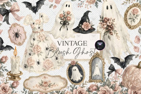 Download Vintage Ghost Halloween Clipart - Halloween Collection