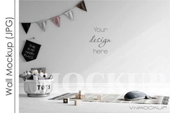Download Kids Room Wall Background JPG, Nursery - Kids Collection
