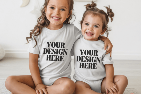 Download Bella Canvas 3001Y Sibling Kids Mockup - Kids Collection