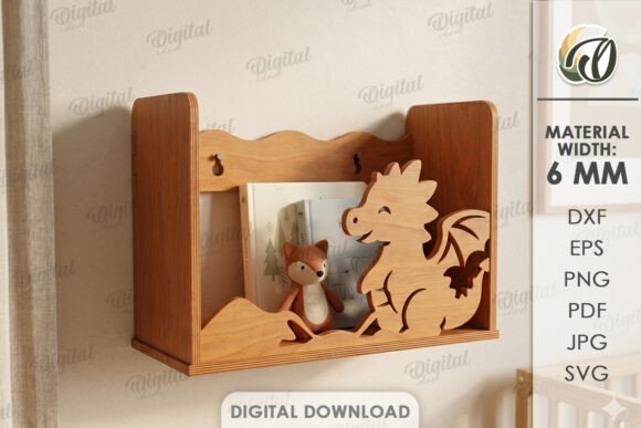 Download 3D Kids Wall Shelf Laser Cut - Kids Collection