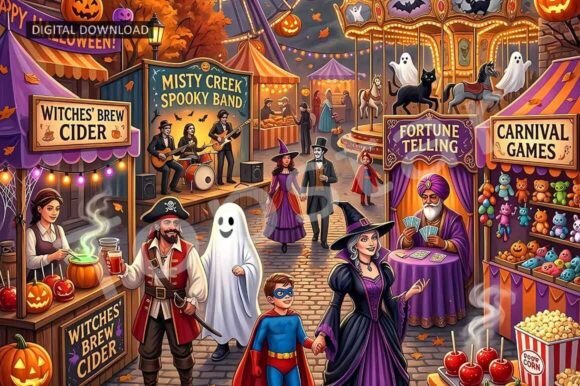 Download Happy Halloween Decor Festive Wall Art - Halloween Collection