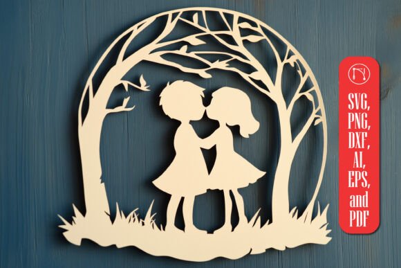 Download Paper Cut Kids Wall Decor SVG - Kids Collection