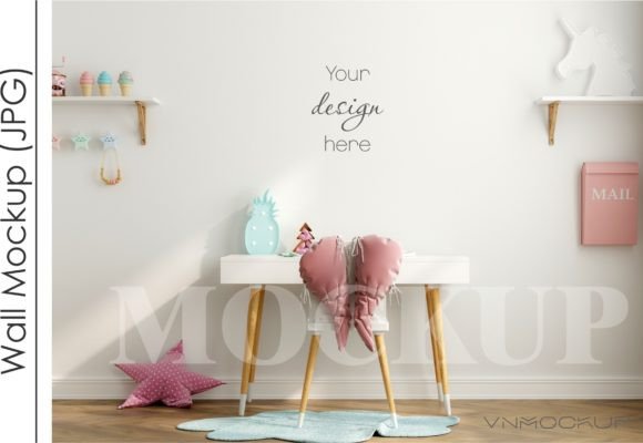 Download Kids Room Mockup, Nursery Wall Mockup - Kids Collection