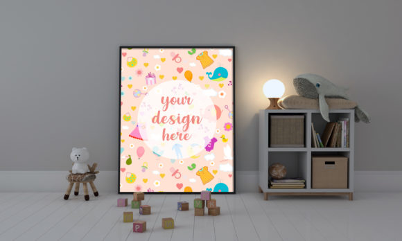 Download Kids Bedroom Empty Frames for Mockup - Kids Collection