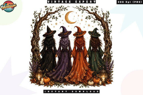 Download Witch Sisters Halloween PNG - Premium Resources
