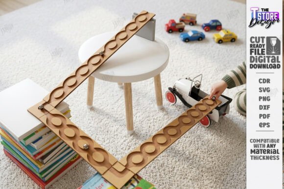 Download Kids Wall Marble Track Laser Cut | CNC - Kids Collection