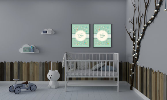 Download Minimalist Kids Bedroom Empty Frames - Kids Collection