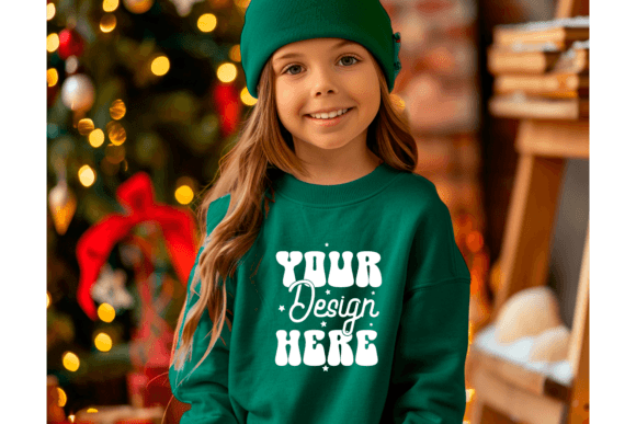 Download Christmas Kids Sweatshirt Mockup 41 - Kids Collection