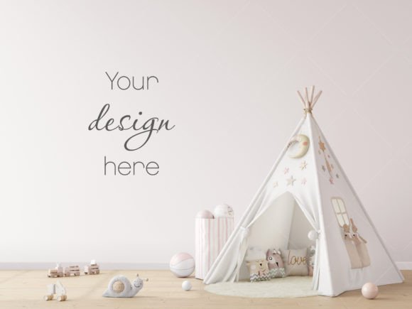 Download Kids Room Interior Background Mockup JPG - Kids Collection